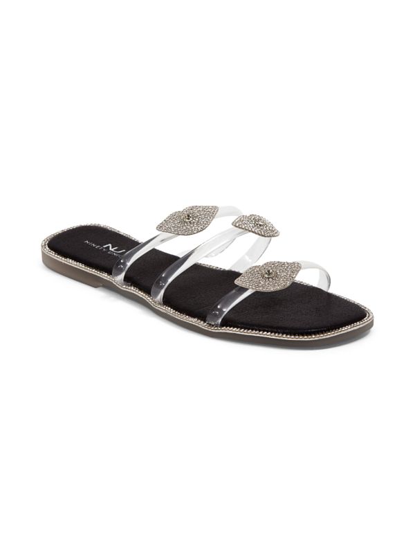 Ninety Union Mexico Embellished Flat Sandals